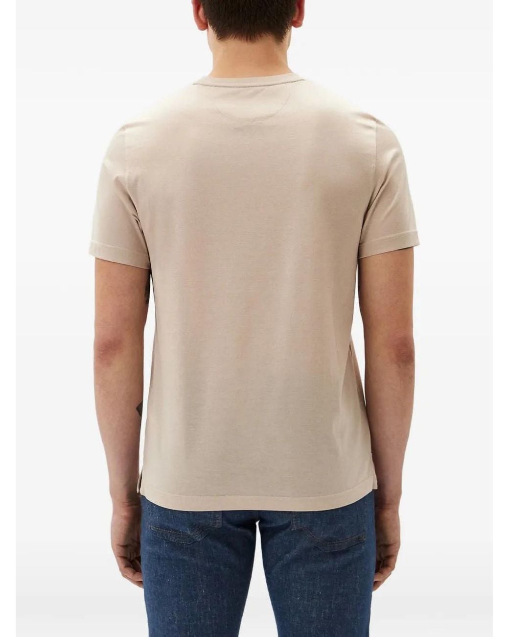 Pal Zileri Natural Graphic Crew-Neck T-Shirt for men