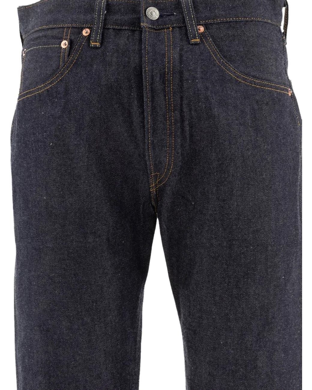Levi's Blue Logo-Patch Jeans for men