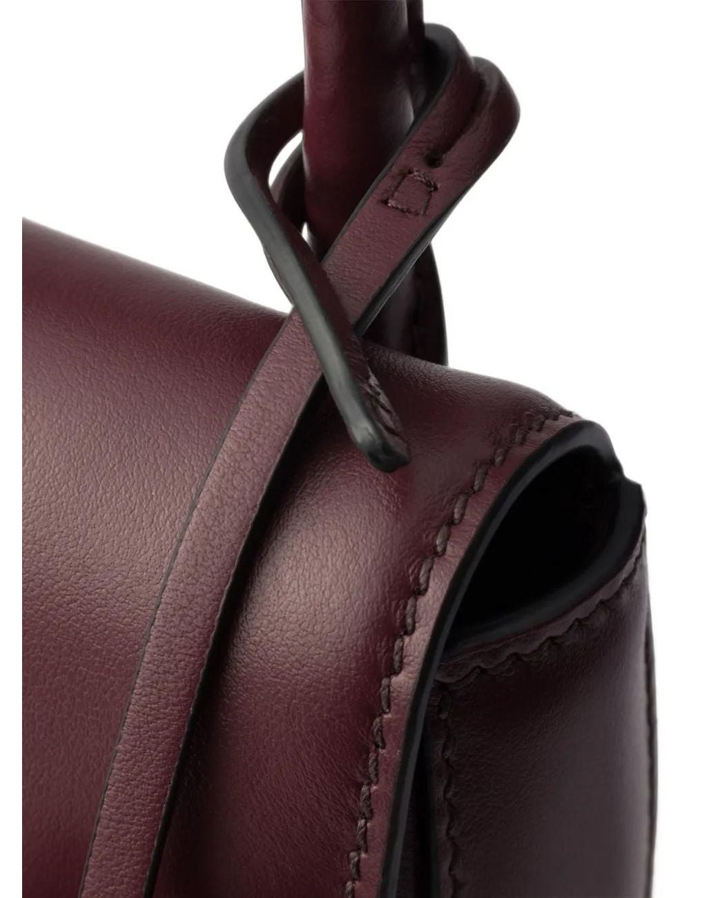 Prada Purple Carry Mini Leather Handbag