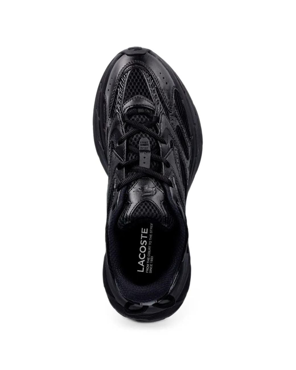Lacoste Black L003 Neo Shot Panelled Mesh Sneakers for men