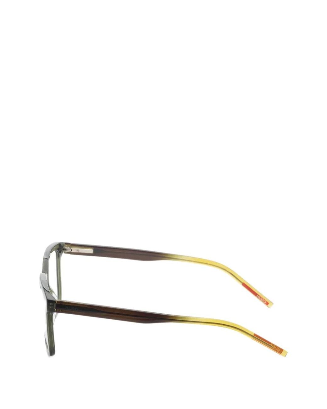 Boss White Lunettes De Vue À Monture Rectangulaire for men