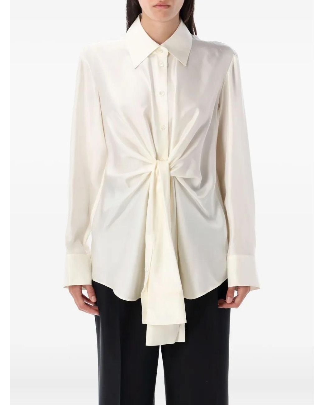 Rohe White Knotted Shirt