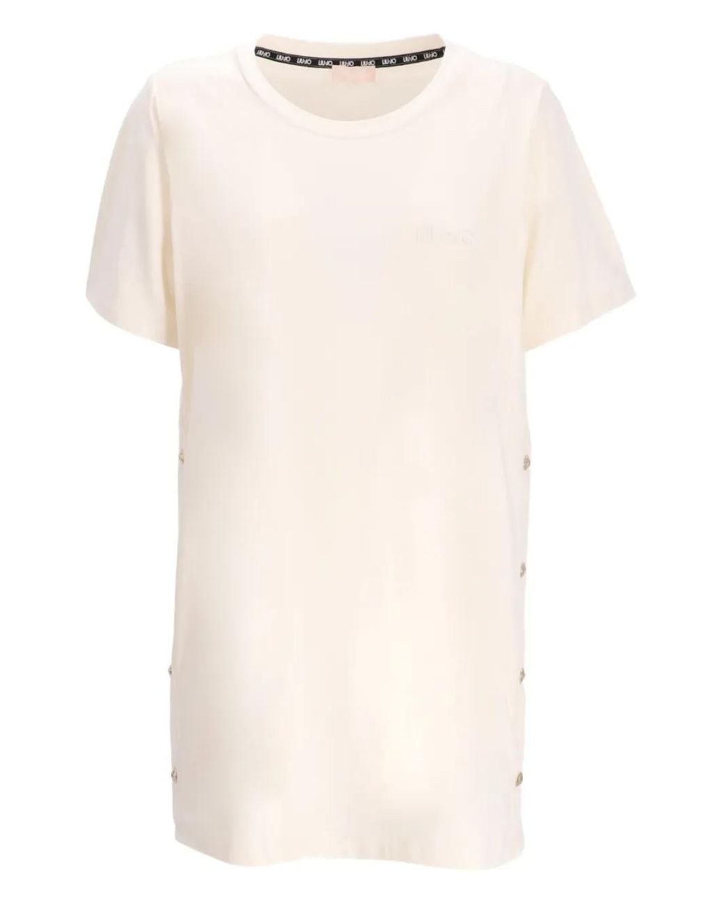 Liu Jo Natural Button-Up T-Shirt