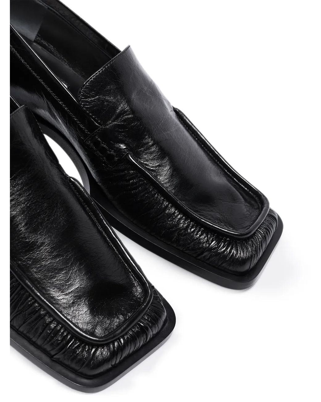 Jil Sander Nikky Square-Toe Loafers in Black | Lyst