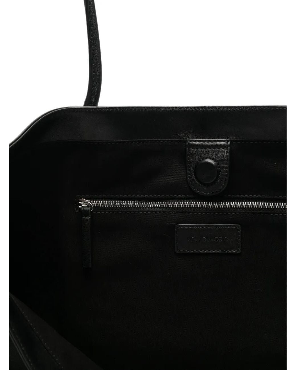 Low Classic Black Haricot Leather Tote Bag