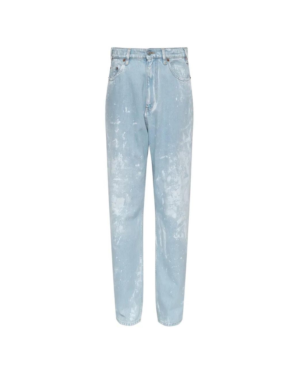 MM6 by Maison Margiela Blue Numeric Signature Straight Jeans