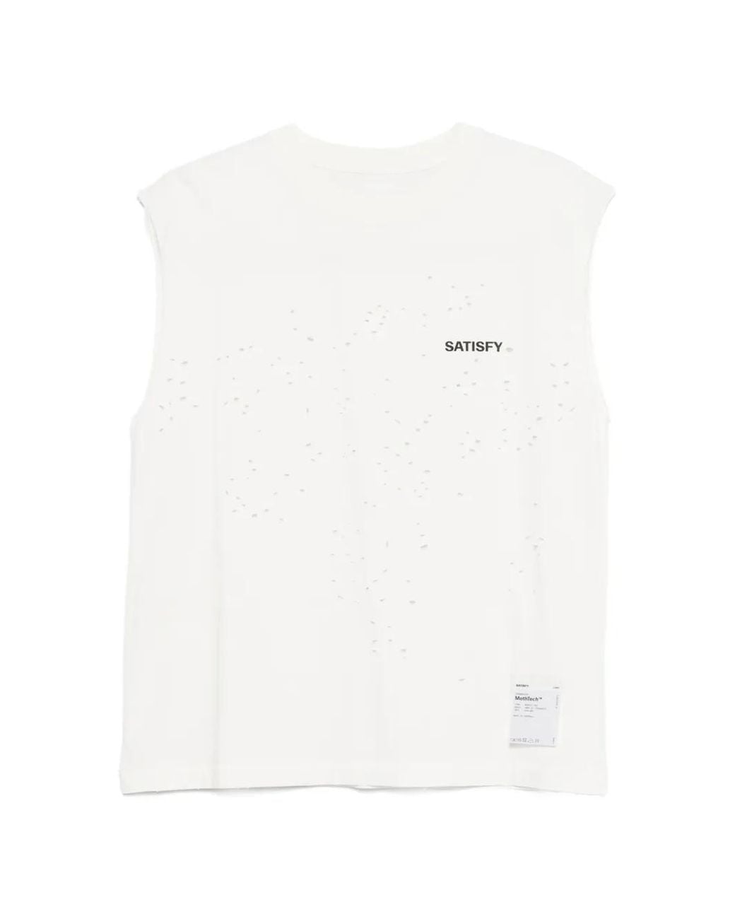 Satisfy White Crew-Neck Vest for men