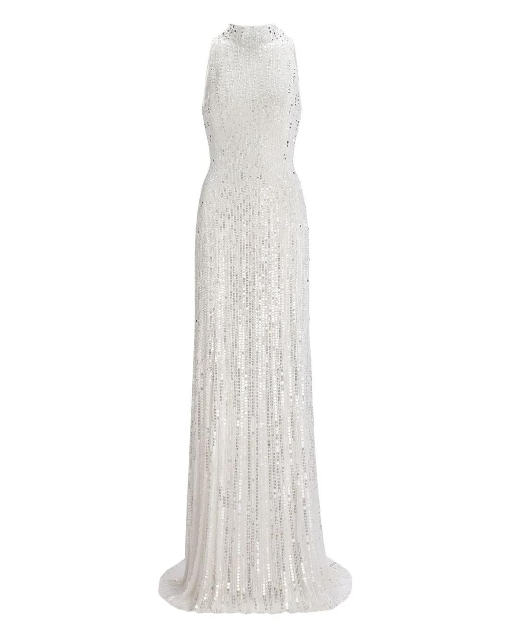 Jenny Packham White Benue Maxi Dress