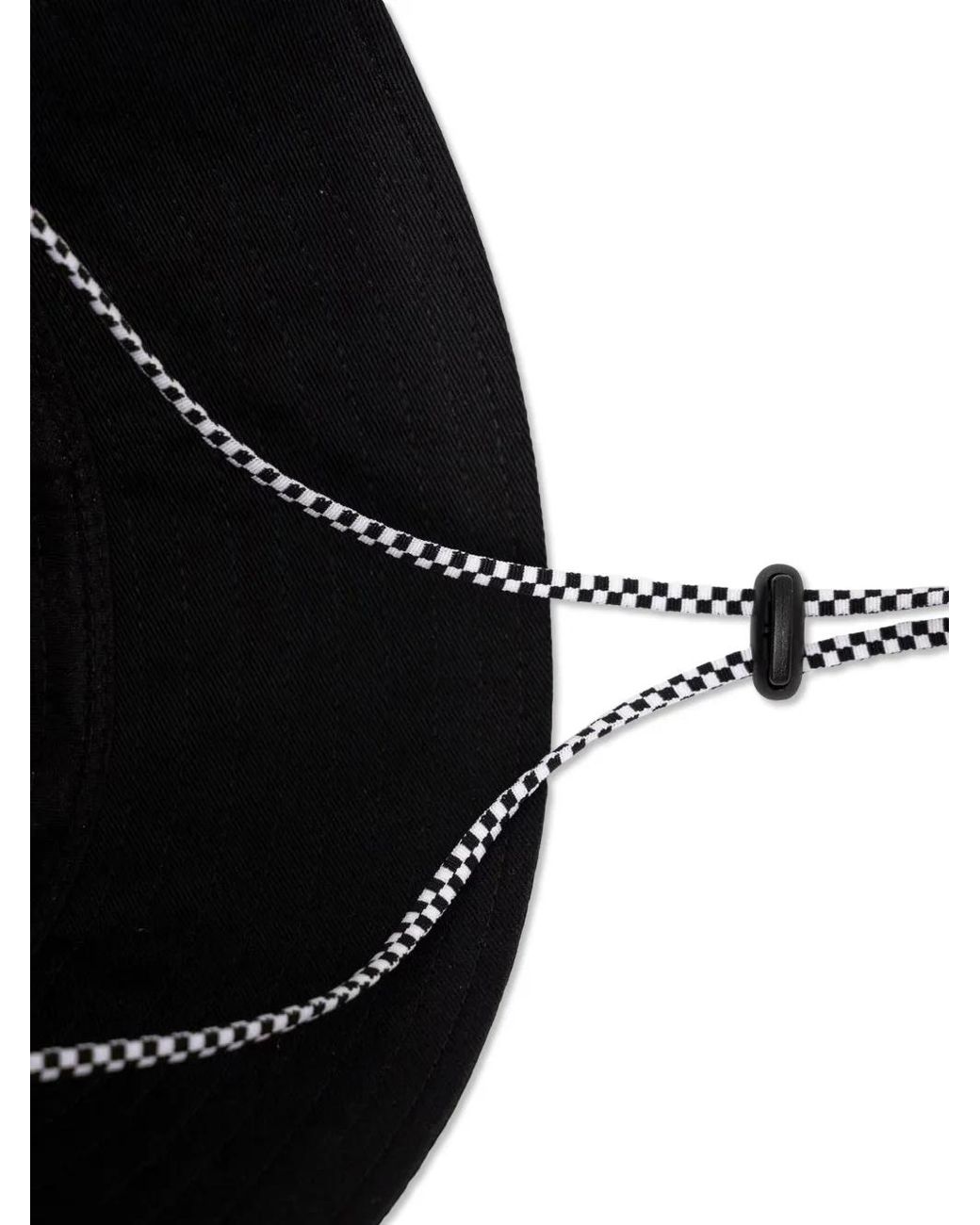 Vans Black Logo-Embroidered Drawstring Bucket Hat