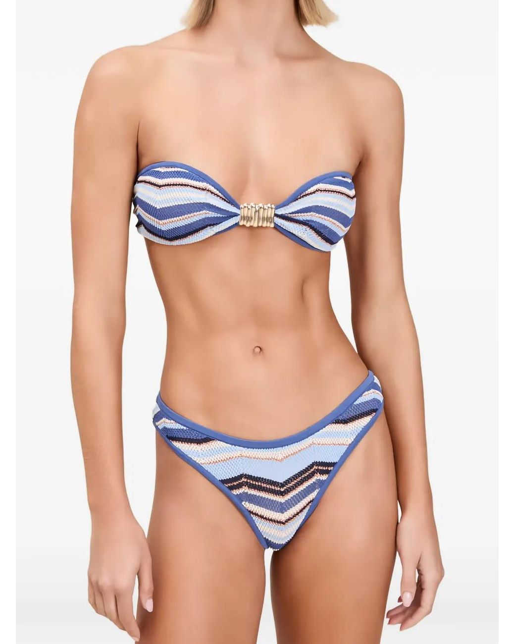 Devon Windsor Samira Bikinitop in het Blue