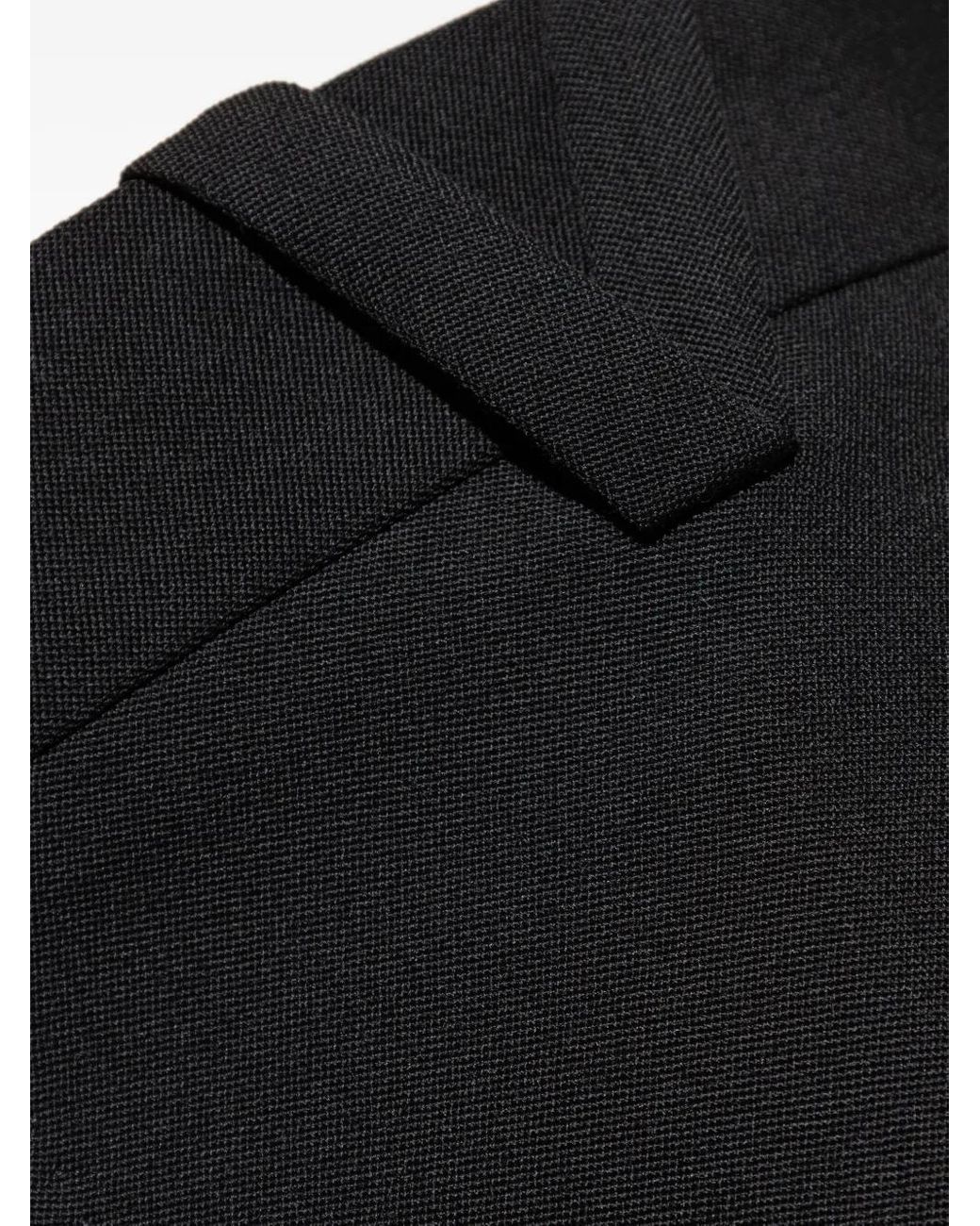 Versace Black Wool Formal Pants for men