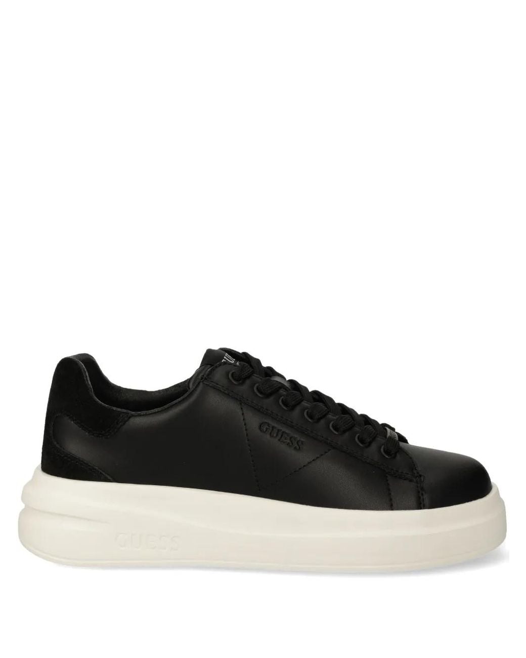 Guess Black Logo-Debossed Sneakers