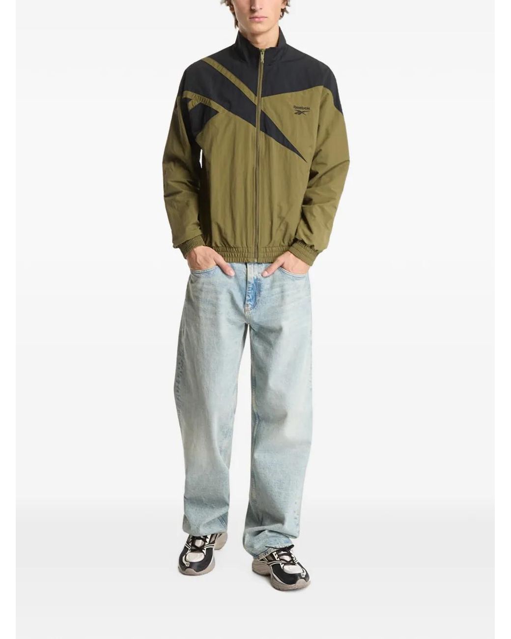 Reebok Green Vector Zip-Up Jacket for men