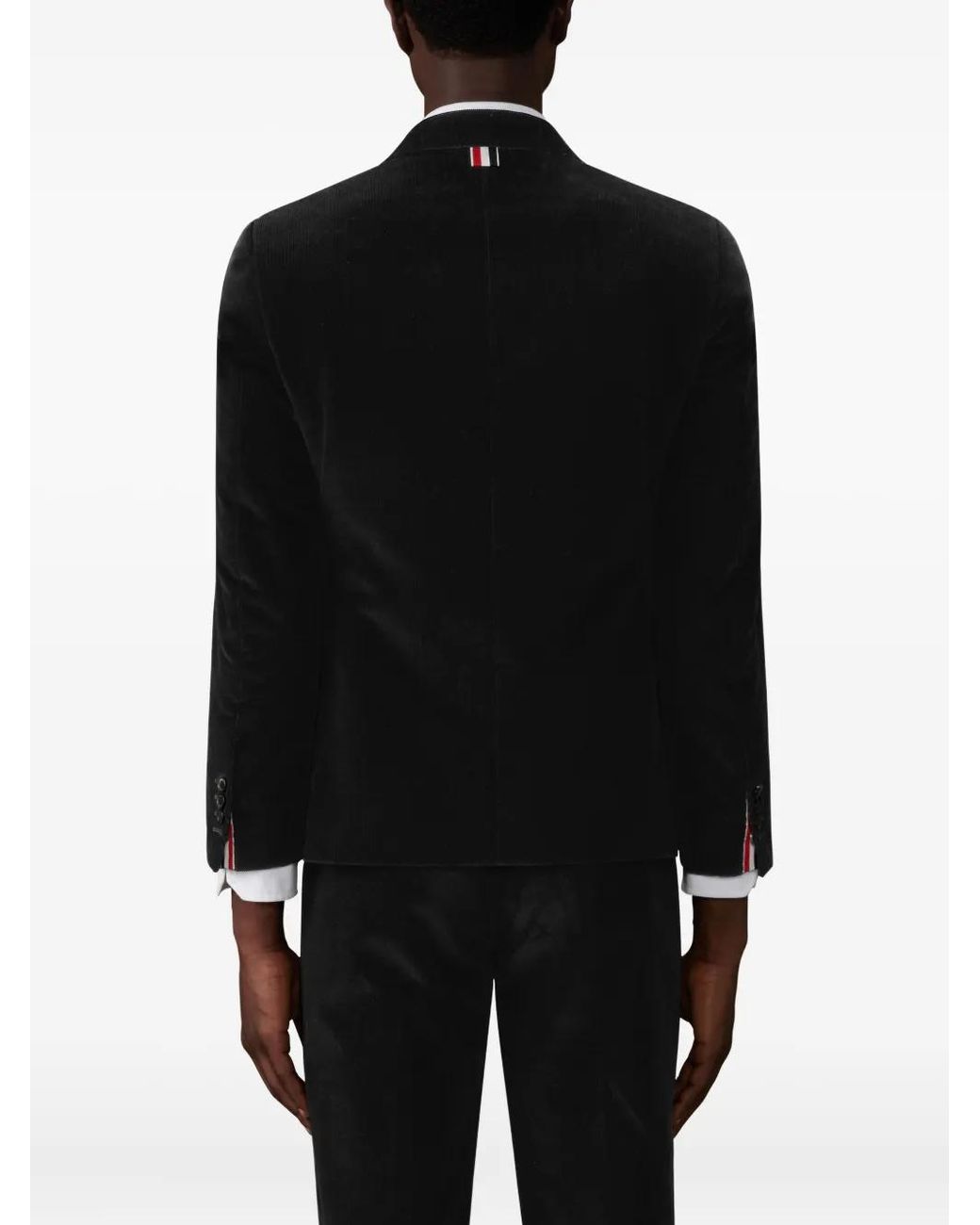 Thom Browne Black Narrow Wale Corduroy Sportcoat for men