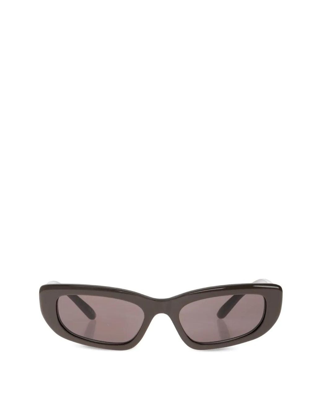 Balenciaga Gray Palma Rectangle-Frame Sunglasses
