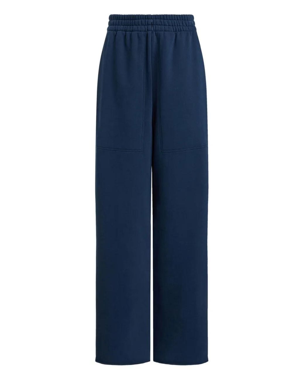 12 STOREEZ Blue Patch-Pocket Track Pants