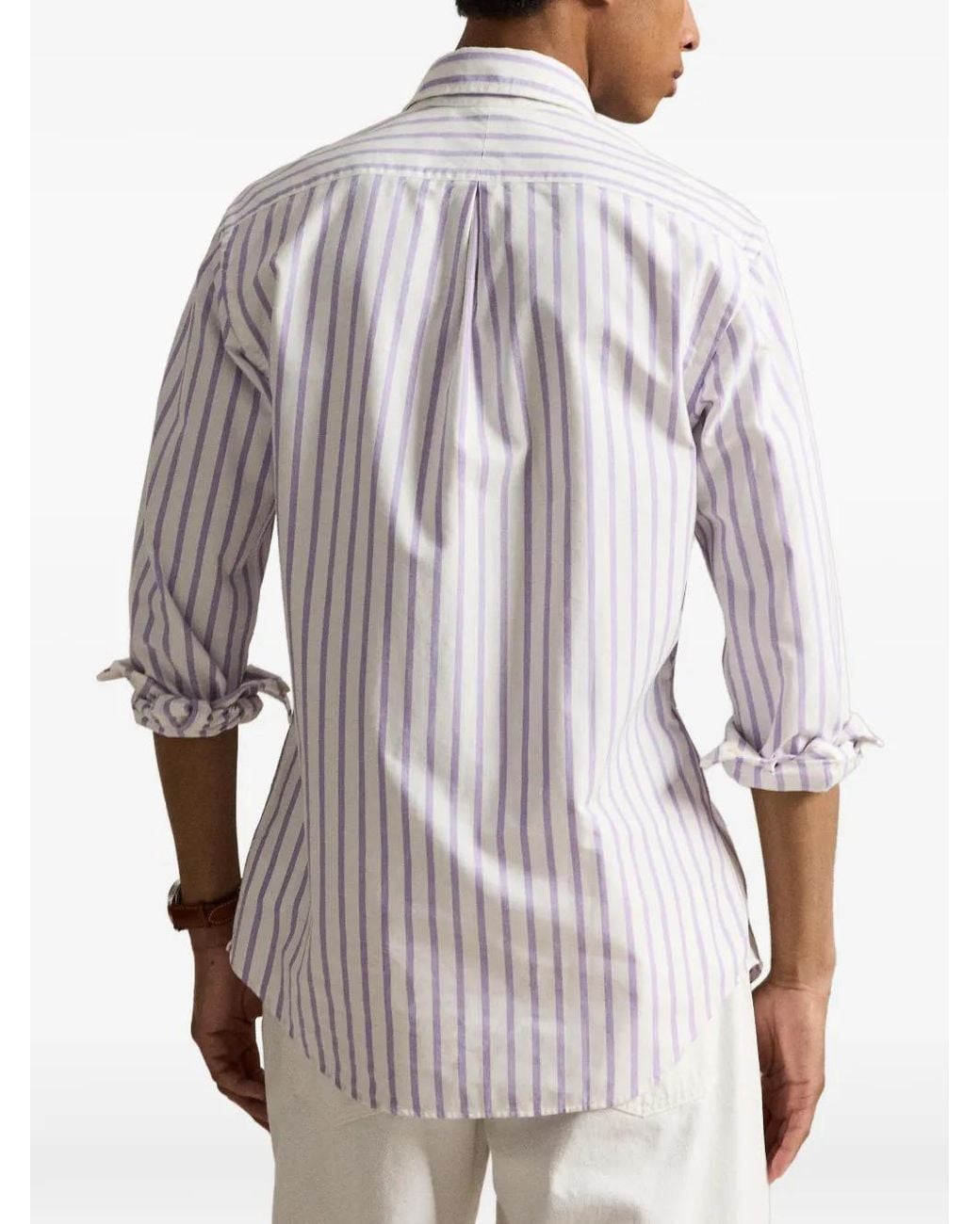 Polo Ralph Lauren White Chemise À Rayures for men
