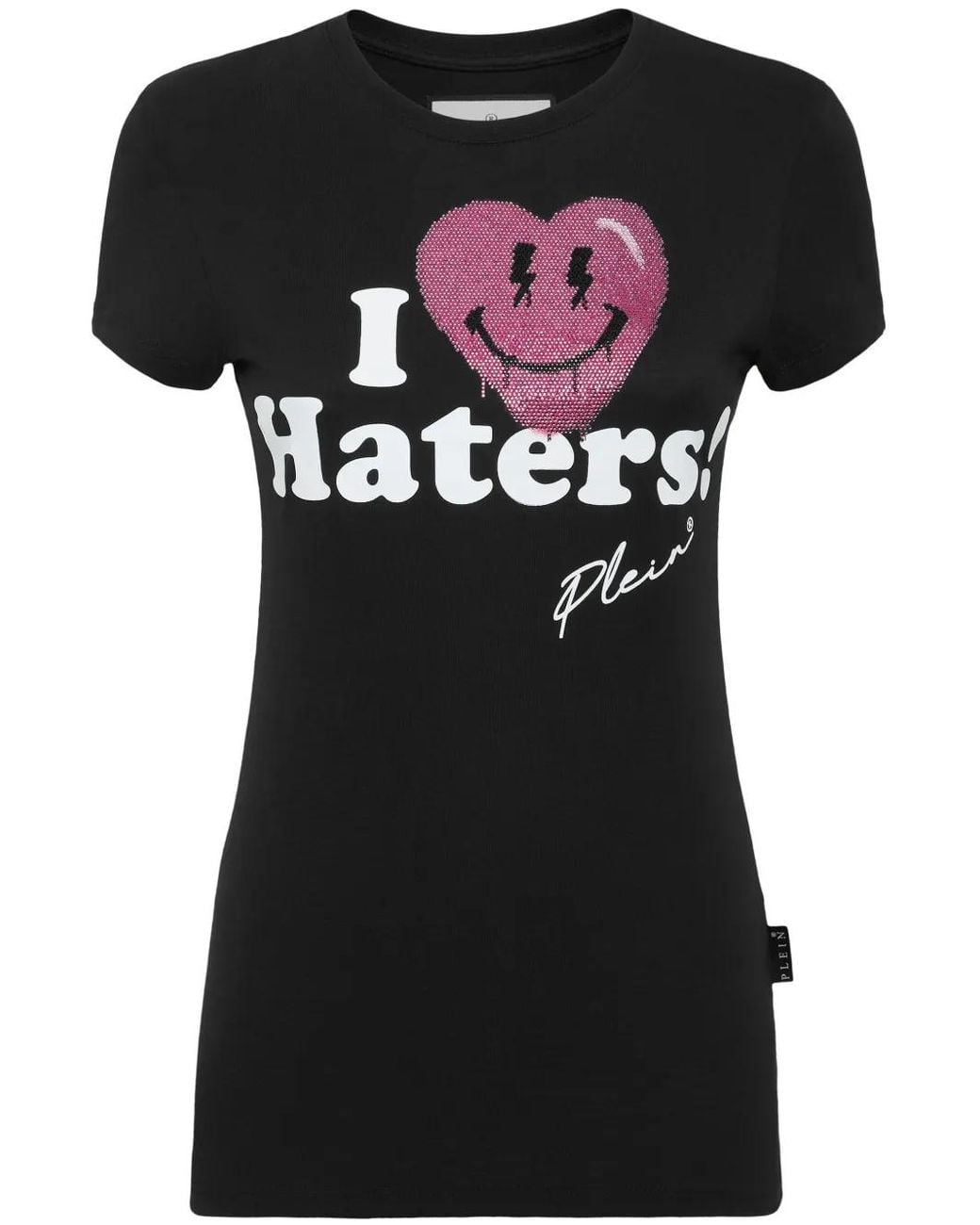 Philipp Plein Black Pure Crystals-Embellished T-Shirt