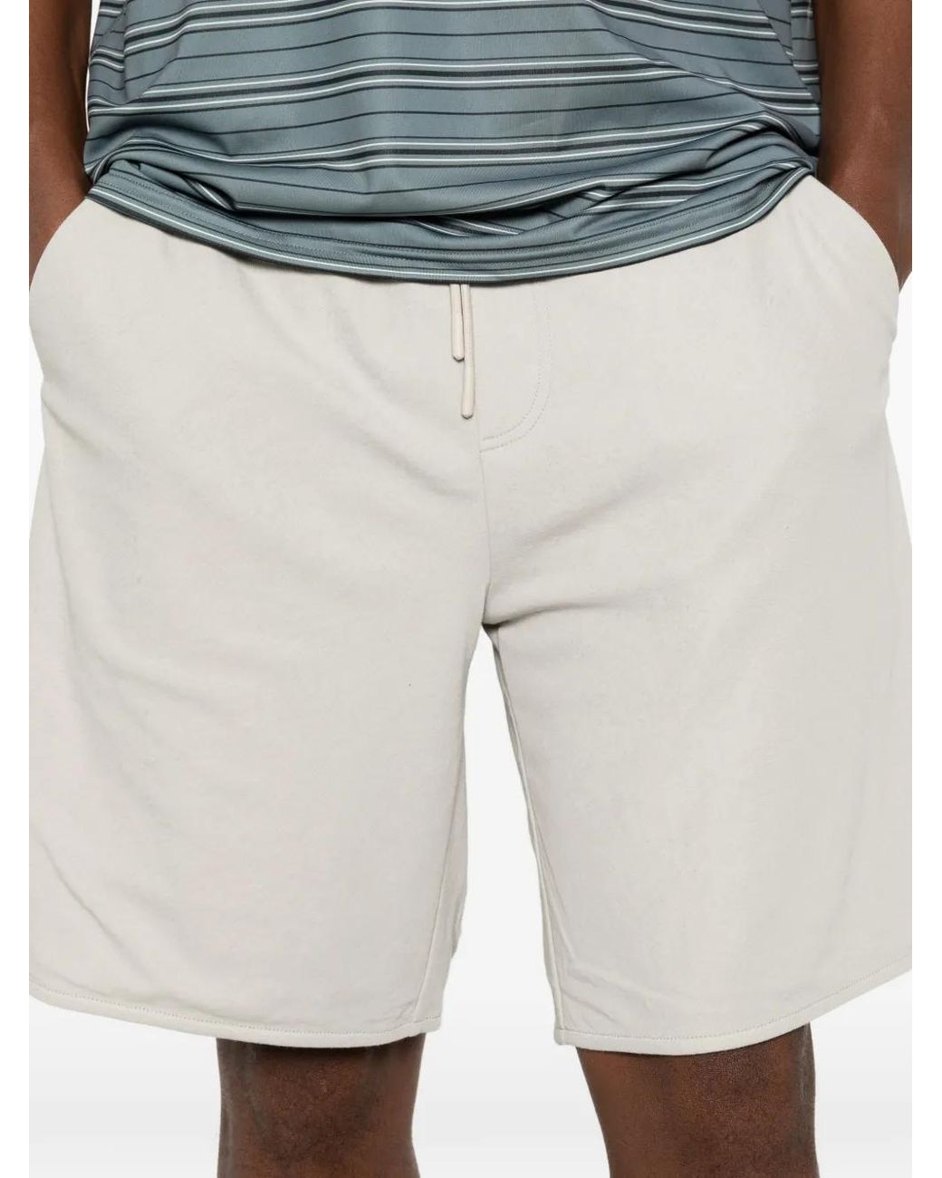 Hiking Patrol White Drawstring-Fastening Shorts for men