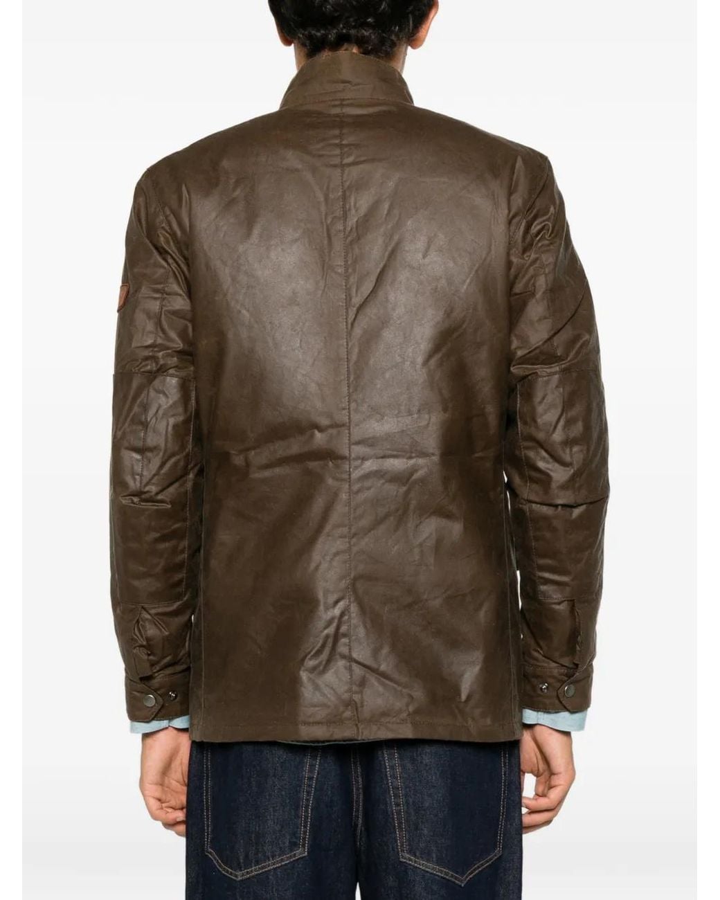 Barbour Brown Logo-Embroidered Padded Jacket for men