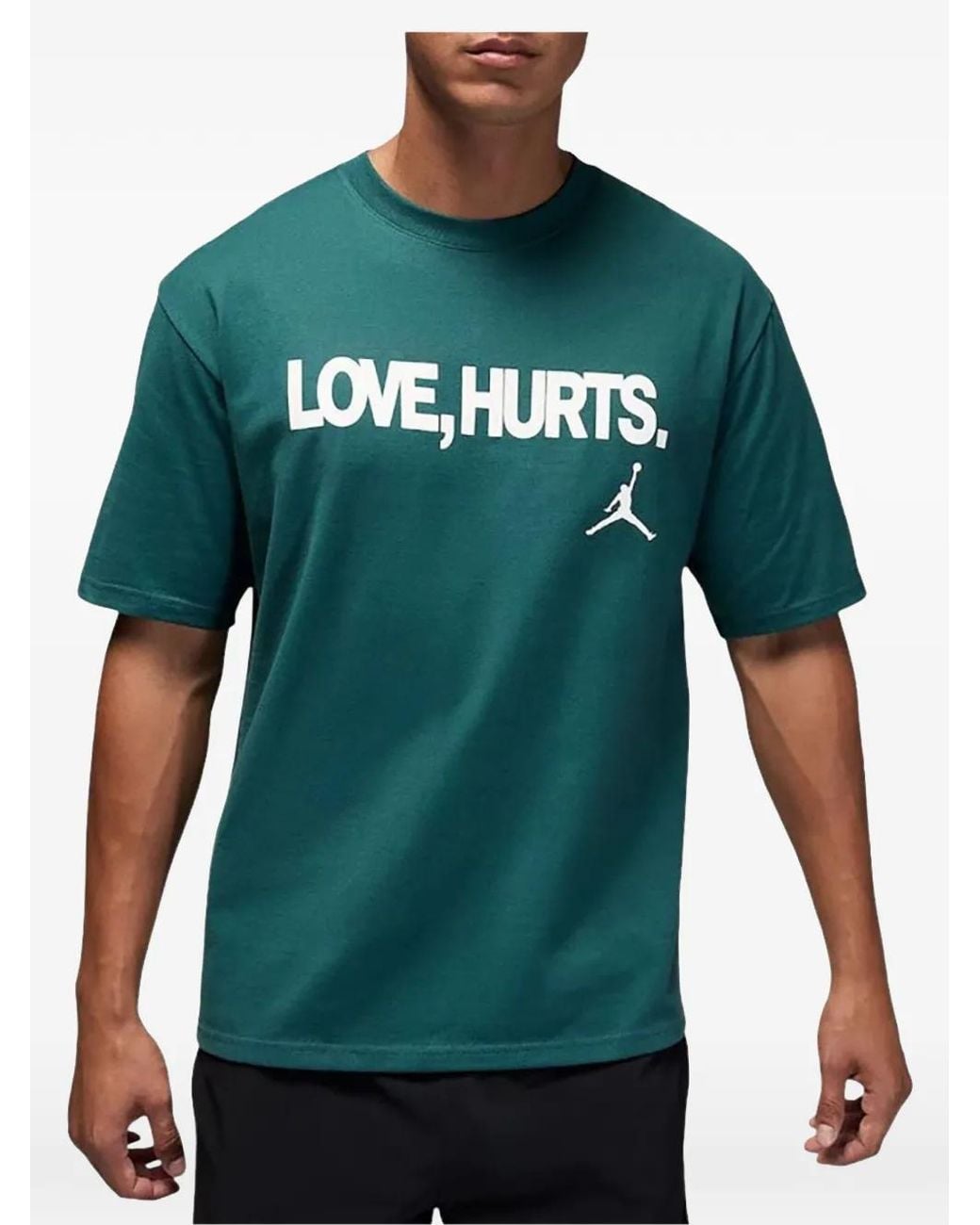 Nike Green X Jalen Hurts Jumpman Slogan-Print T-Shirt for men