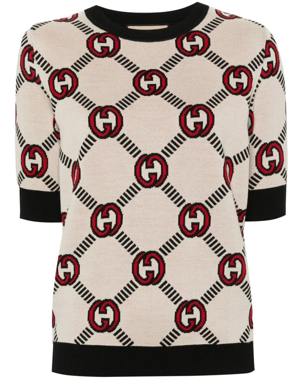 Gucci Natural Interlocking G Sweater