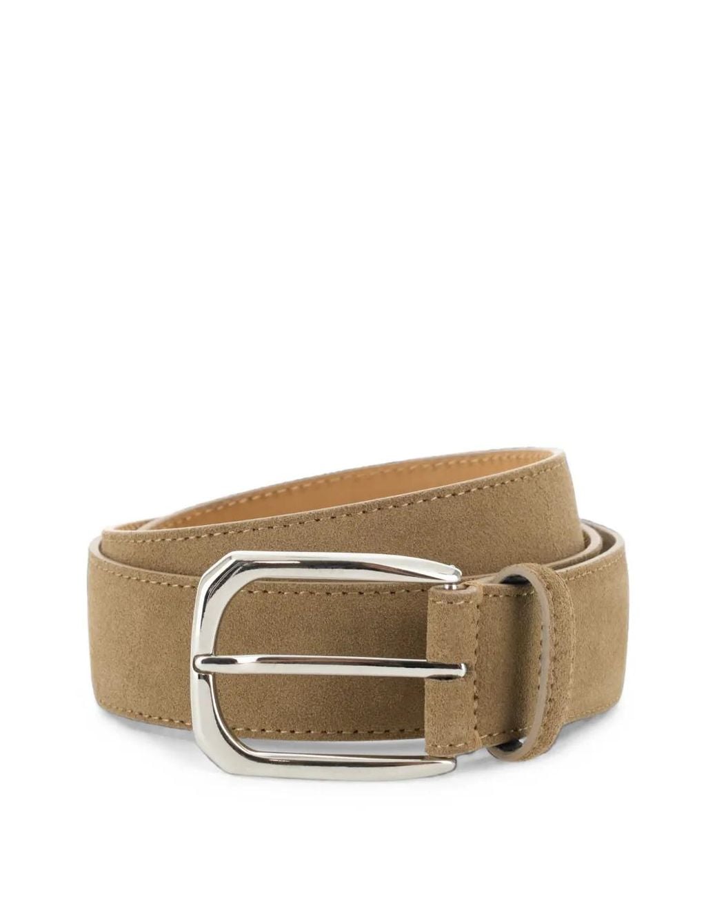 Boggi Brown Suede Leather Belt for men