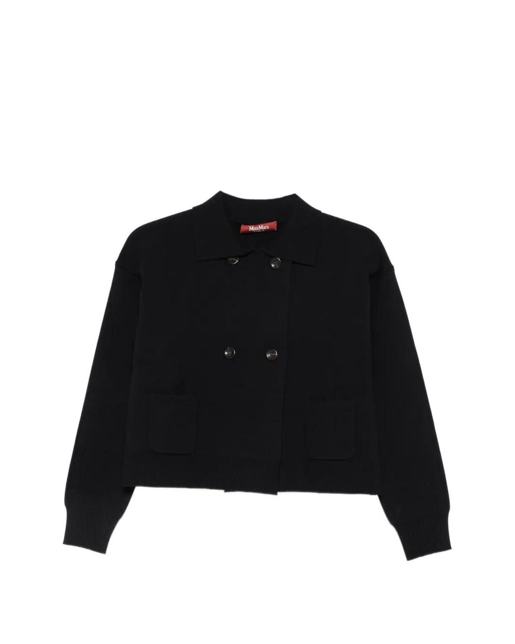 Max Mara Black Ghia Double-Breasted Cardigan