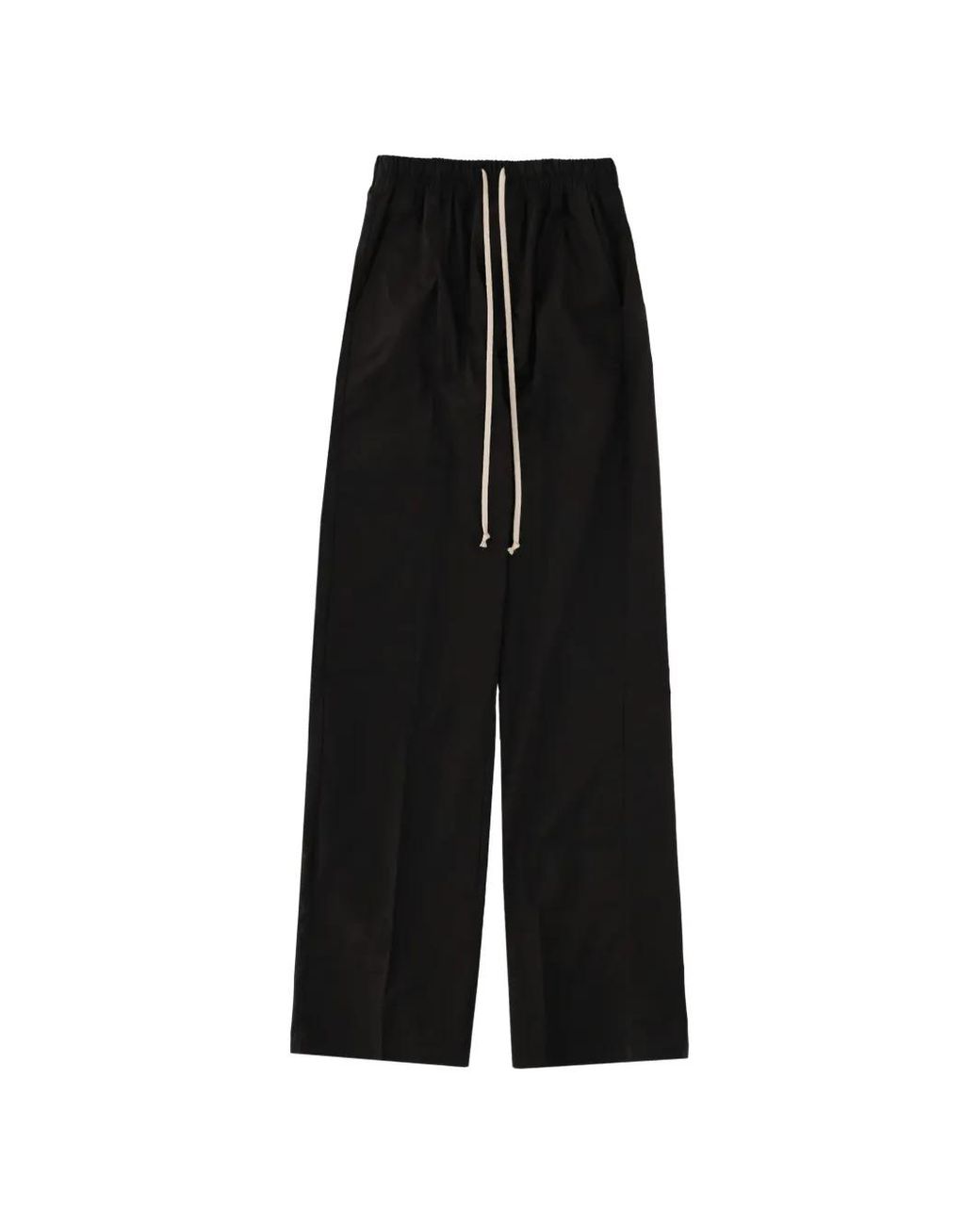 Rick Owens Black Drawstring Trousers