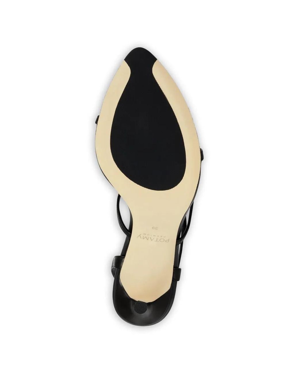 POTAMY White Buckle Strap Sandals