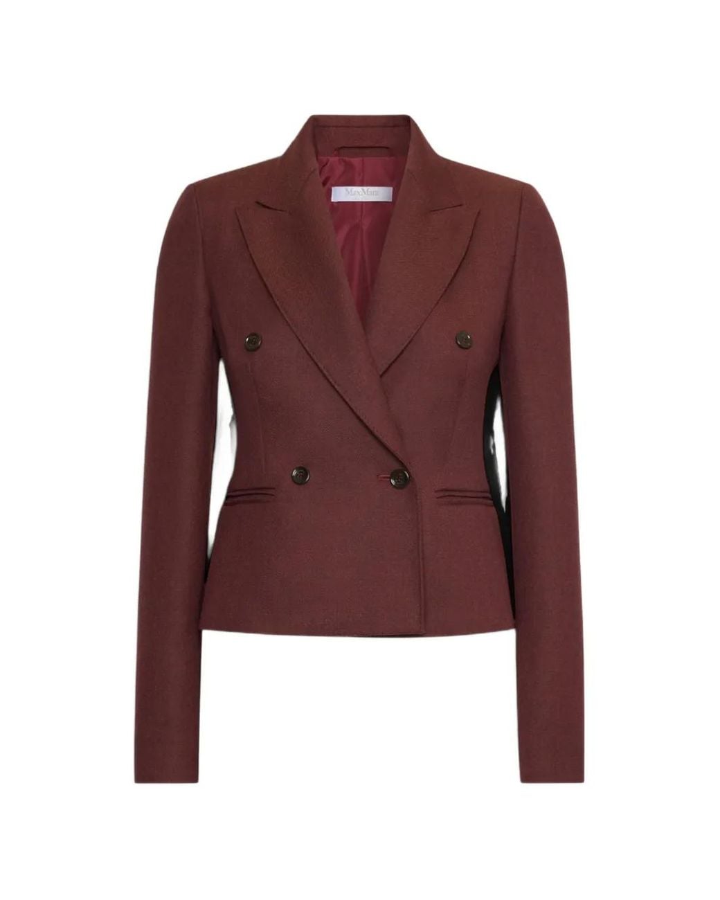 Max Mara Red Double-Breasted Jacket