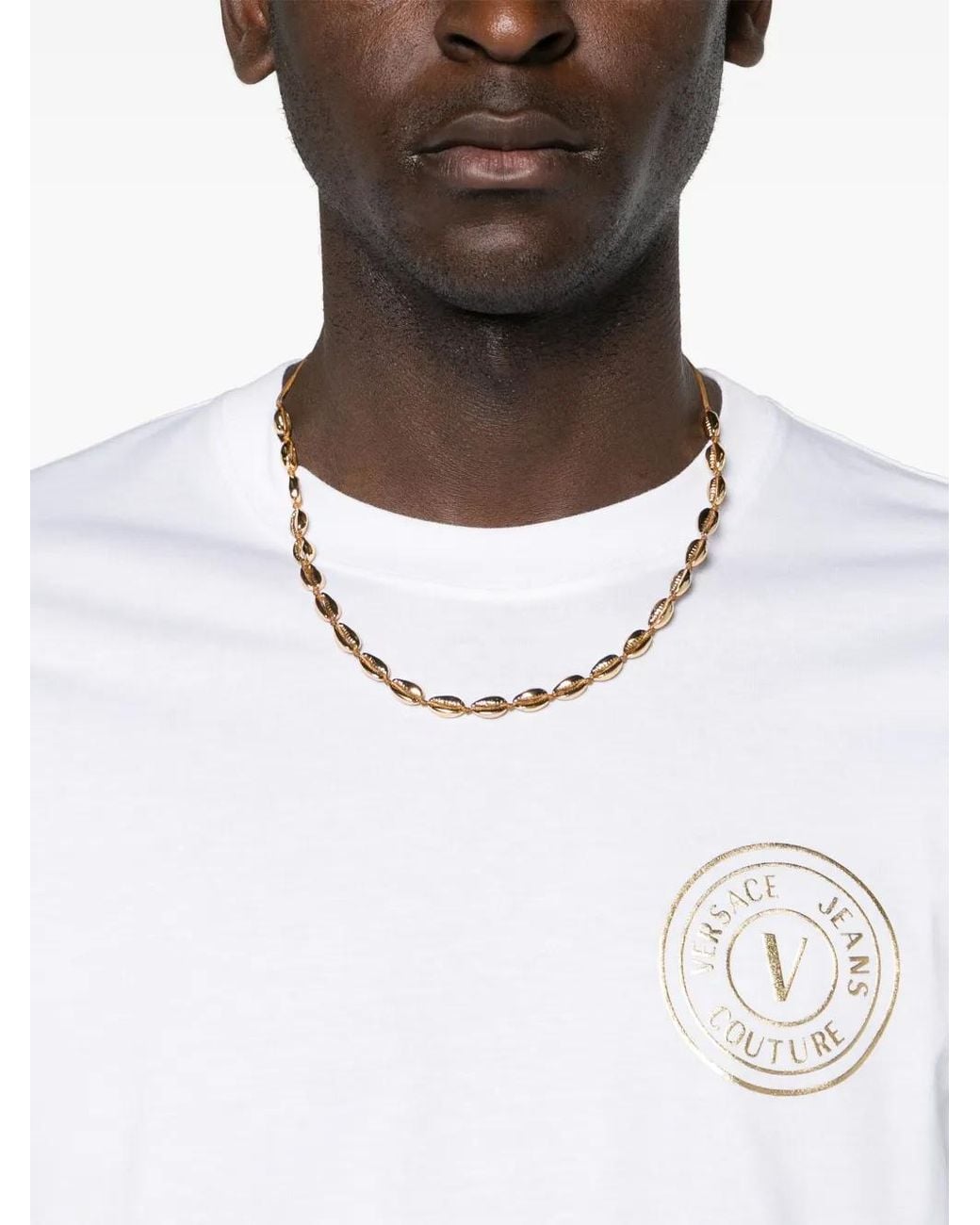 Versace Jeans Couture White Versace Jeans T-Shirts And Polos for men