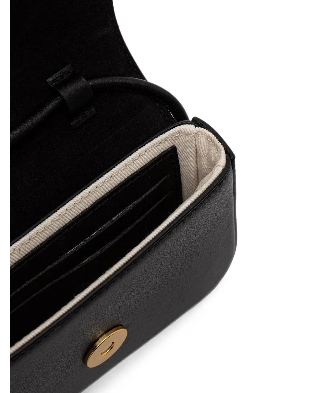 Sessun Black Leather Shoulder Bag