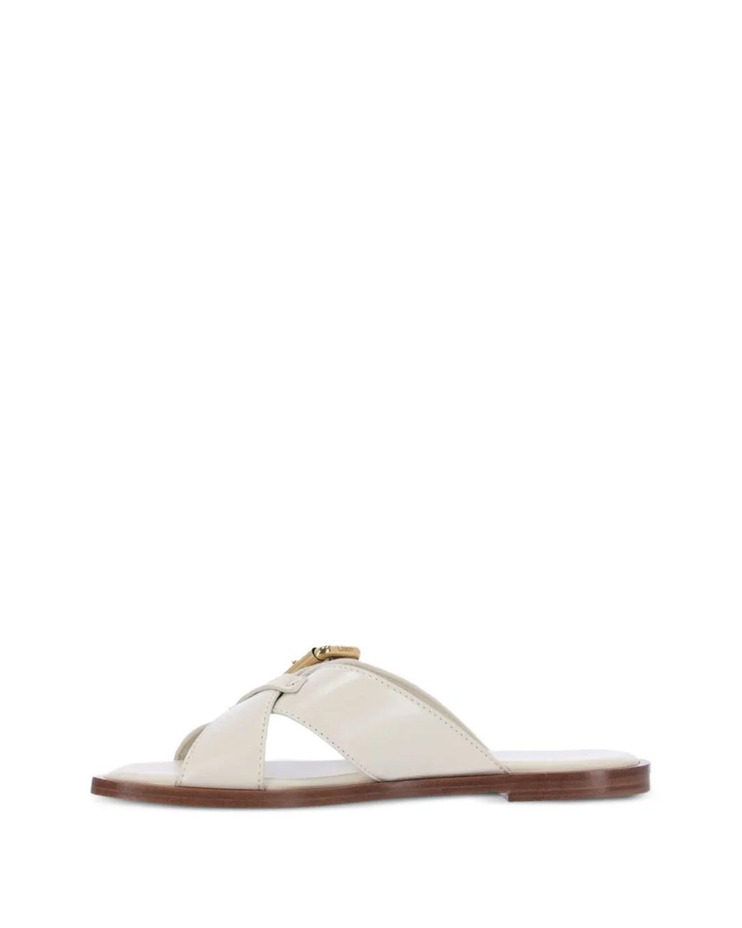 Chloé White Nile Sabot Mules