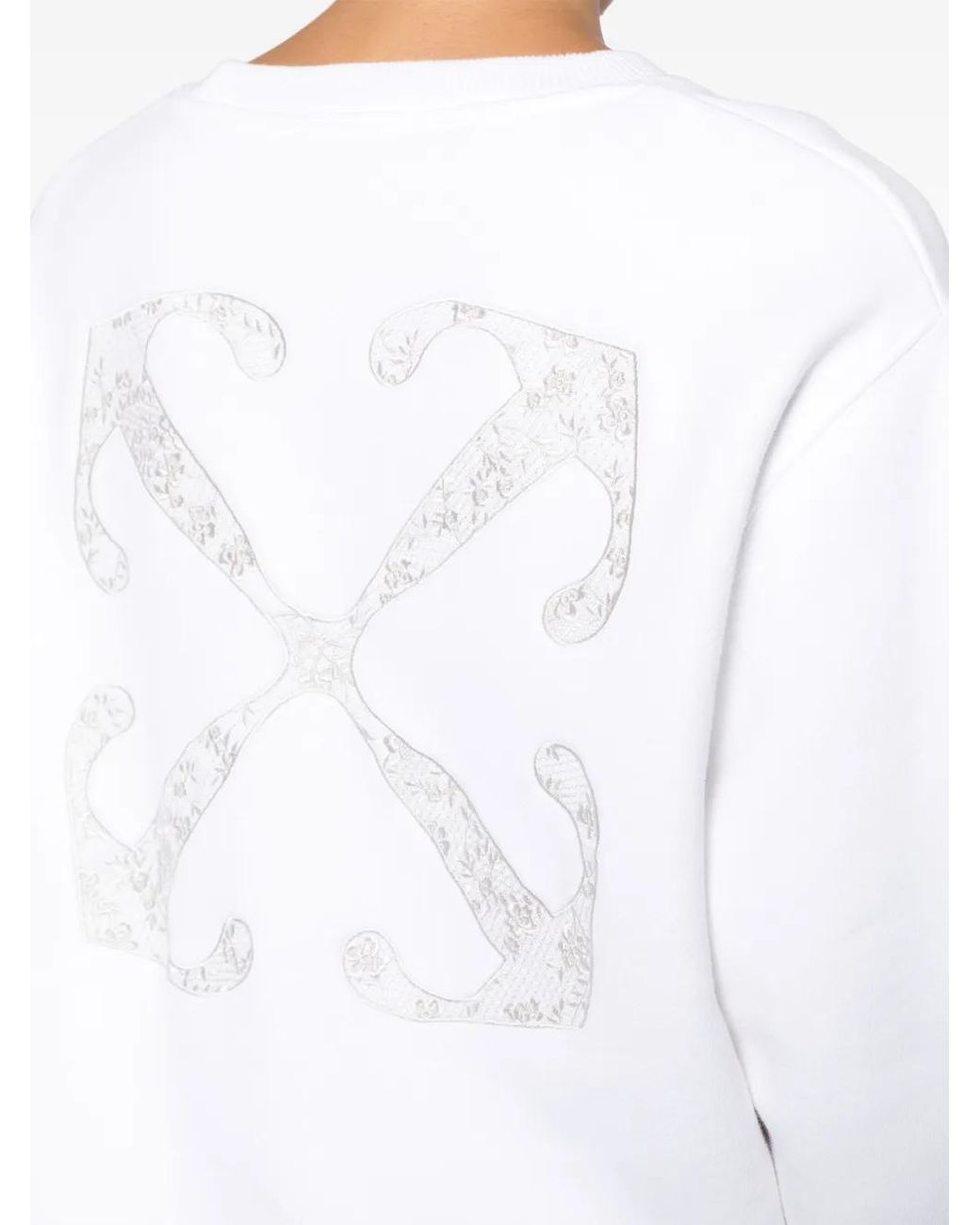 Off-White c/o Virgil Abloh White Arrows-Print Cotton Sweatshirt