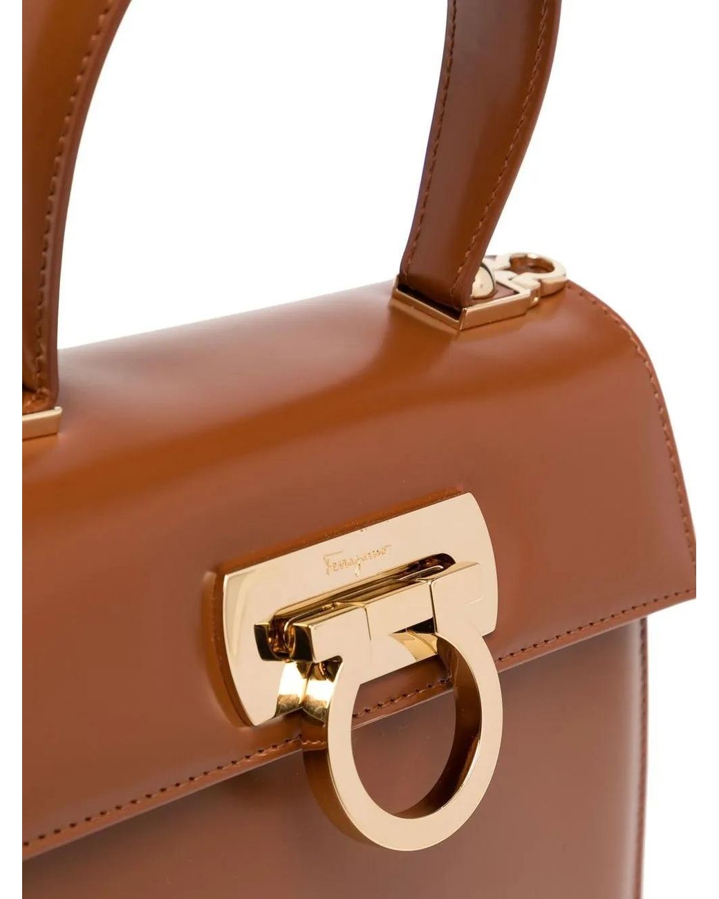 Ferragamo Brown Iconic Tote Bag