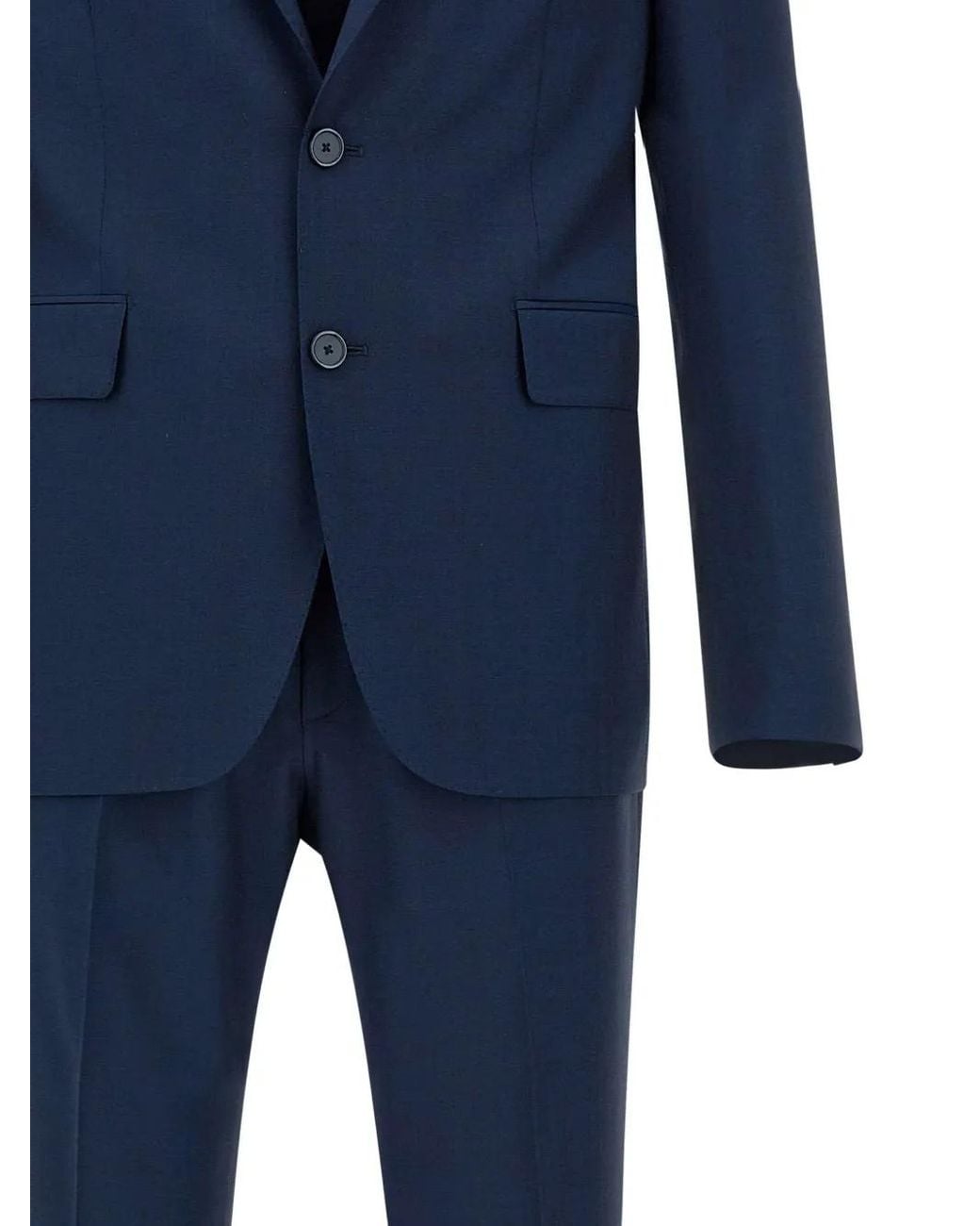 Tagliatore Blue Virgin-Wool Suit for men