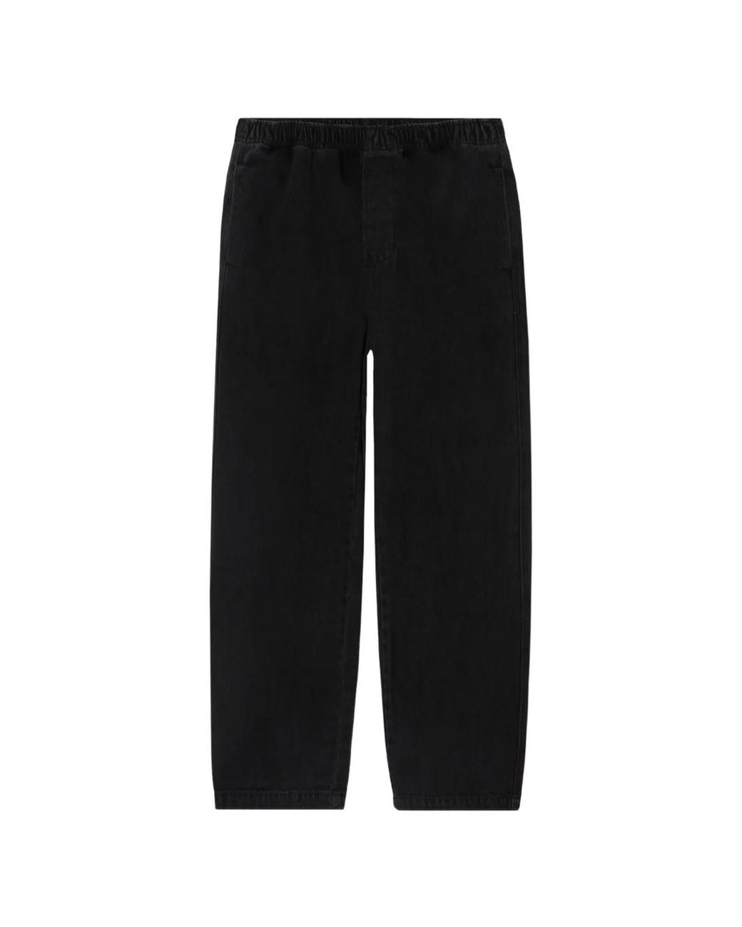 Obey Black Easy Elasticated-Waist Jeans for men