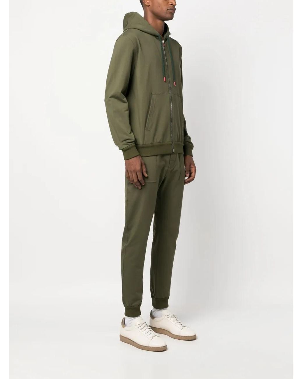 Kiton Trainingspak Met Capuchon in het Green voor heren