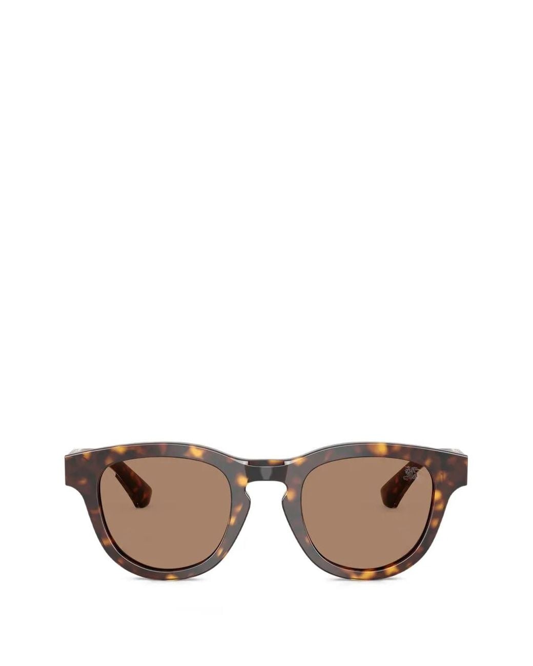 Burberry Brown Dark Havana Round-Frame Sunglasses for men