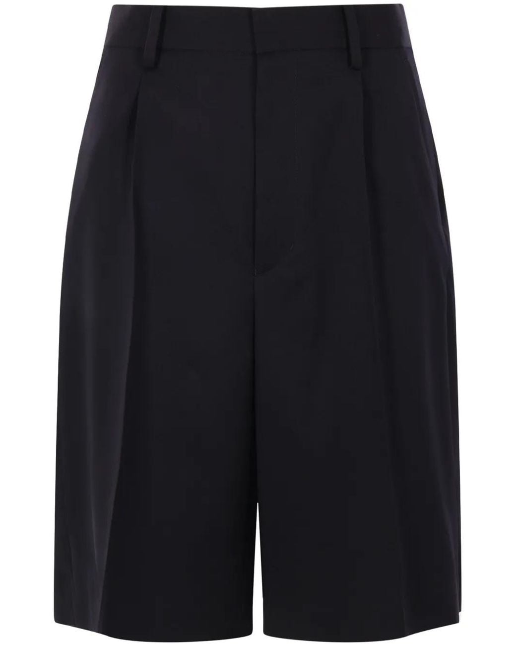 Undercover Blue Wool Pleated Skort