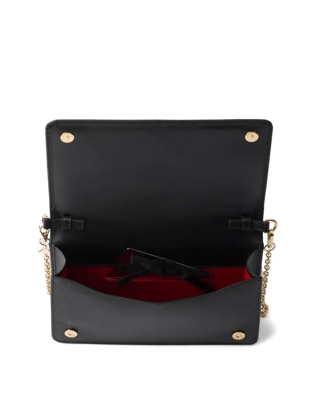 Prada Black Mini Saffiano Leather Bag