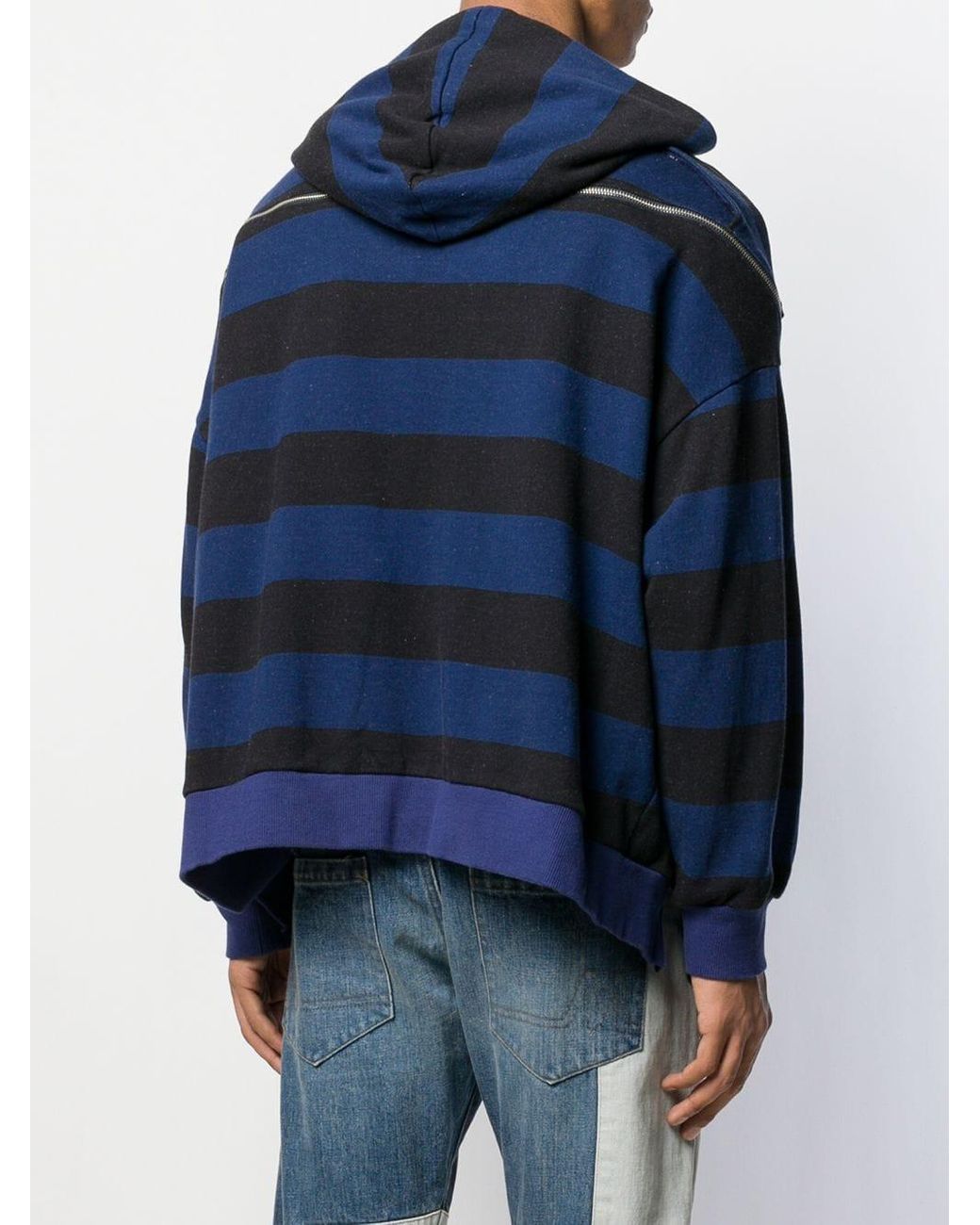 Facetasm striped cotton jumper - Black