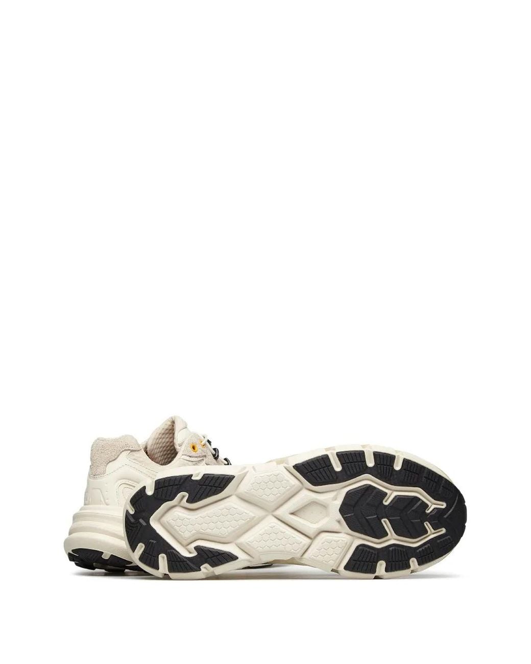 Barracuda White Round-One Toggle-Fastening Panelled Sneakers