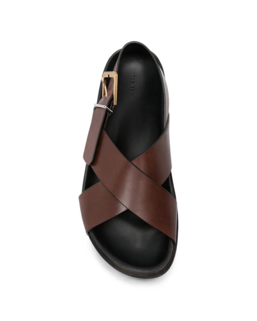The Row White Buckle Sandals