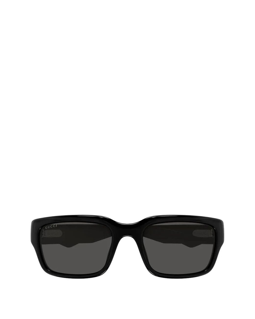 Gucci Black Logo-Detail Rectangle-Frame Sunglasses for men