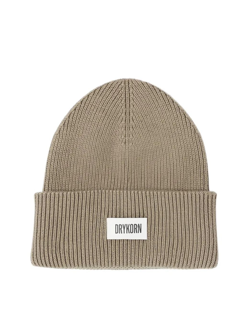 Drykorn Natural Loah_3 Ribbed-Knit Beanie Hat for men