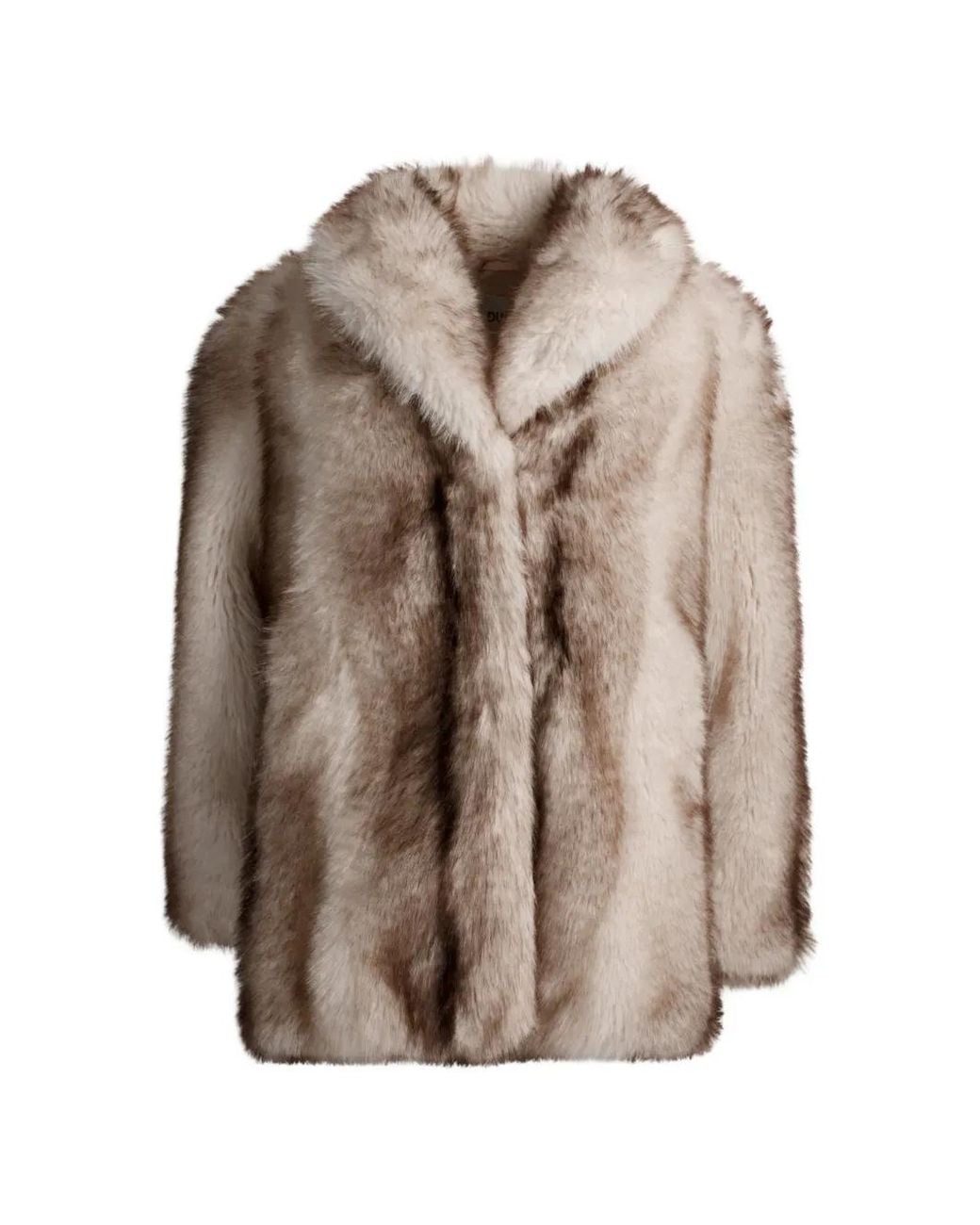 DUCIE Brown Emilia Faux-Fur Jacket