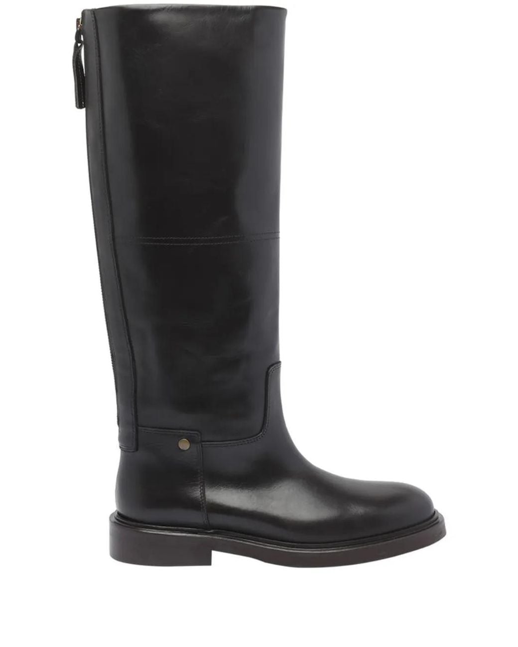 Poeve Black Leather Boots