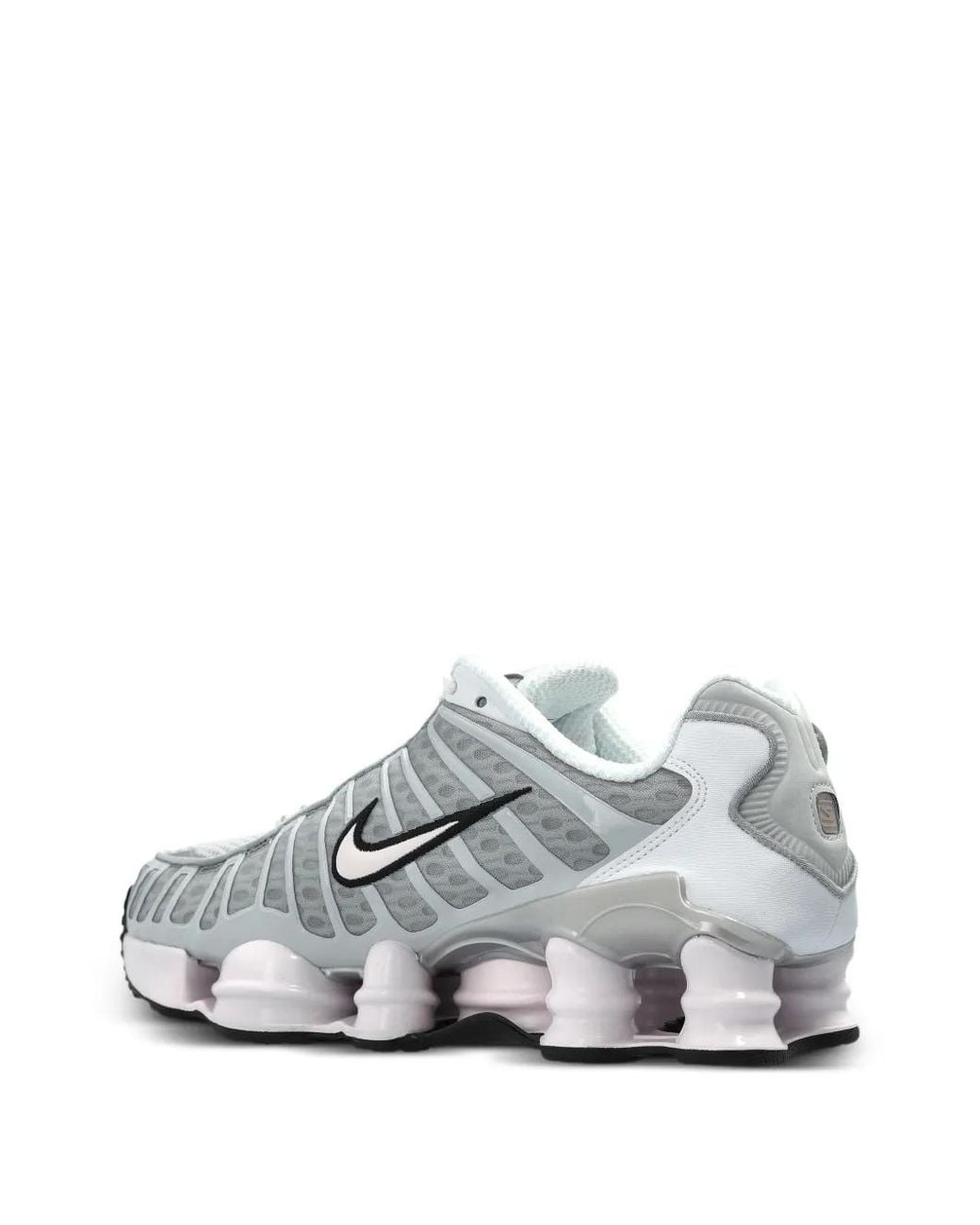 Nike White 'Shox Tl' Sports Shoes
